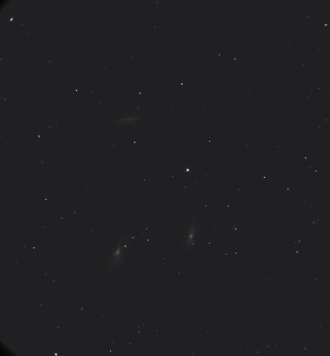 しし座の銀河M65、M66、NGC3628