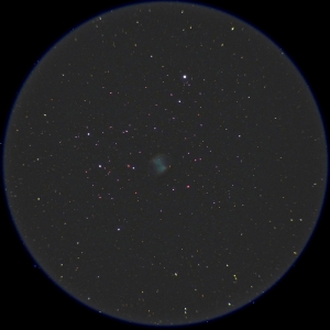 こぎつね座のあれい星雲。面積があるので、まずまず