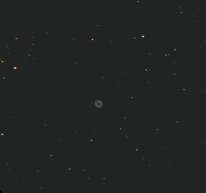 リング星雲ことM57。まだ小さいなあ。