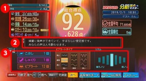 詳しく採点されます