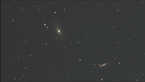 M81、M82の銀河ハの字ならび
